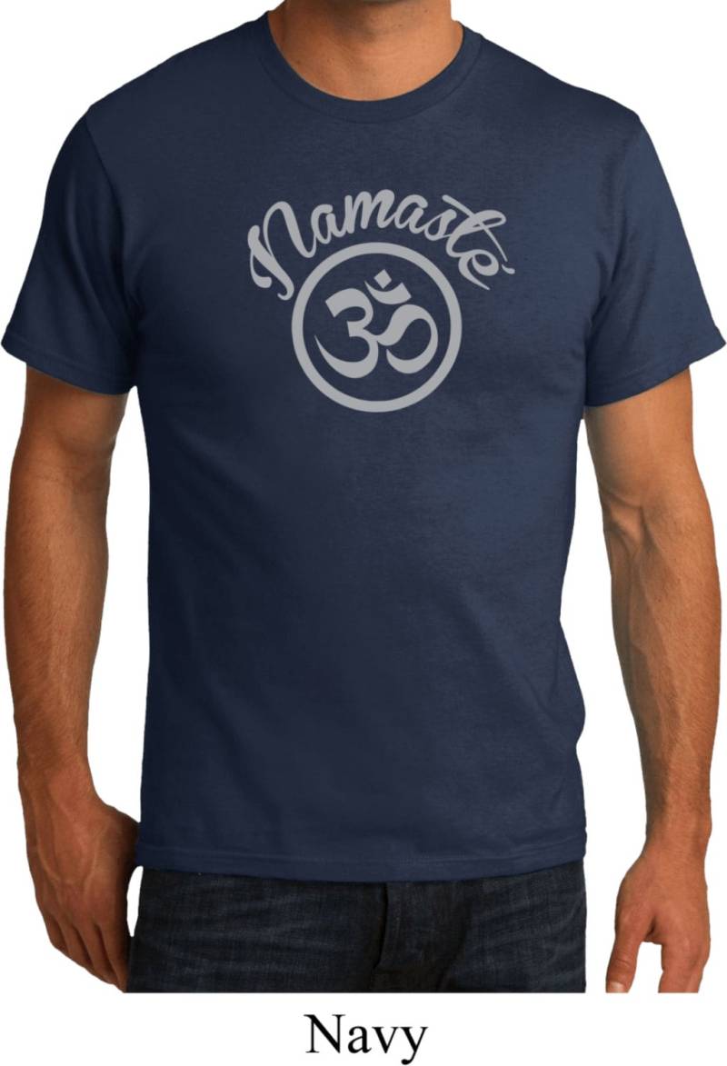 Namaste Om Yoga Bio T-Shirt = Pc50Org-Namom von YogaClothingForYou