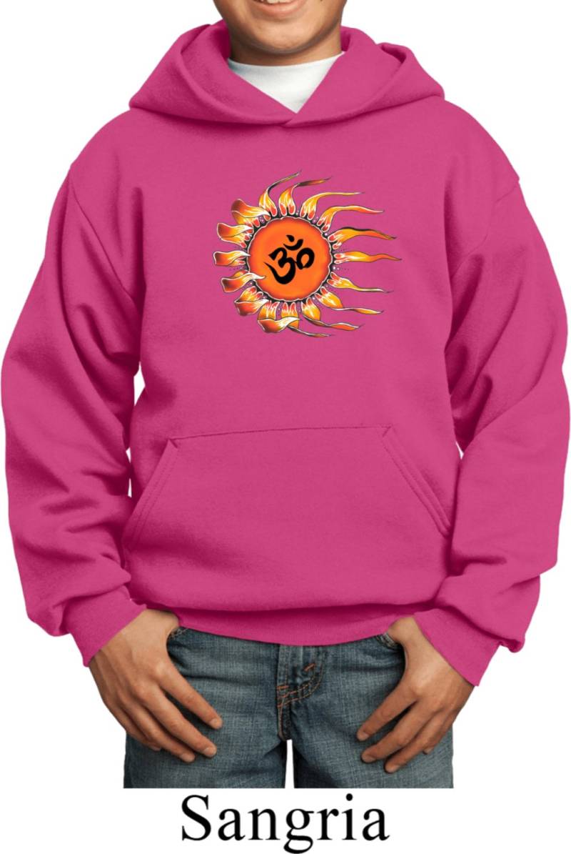 Ohm Sun Kinder Yoga Hoodie - Pc90Yh-Omsun von YogaClothingForYou