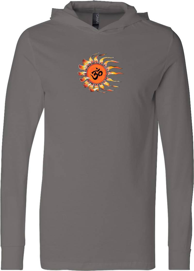 Ohm Sun Yoga Leicht Hoodie T-Shirt - Ohmsun-3512 von YogaClothingForYou