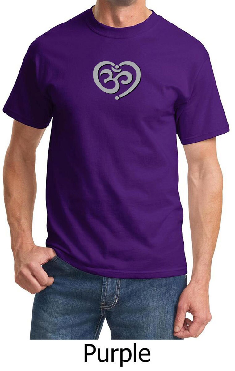 Om Herz Big Print Yoga T-Shirt = Pc61-Omheart von YogaClothingForYou
