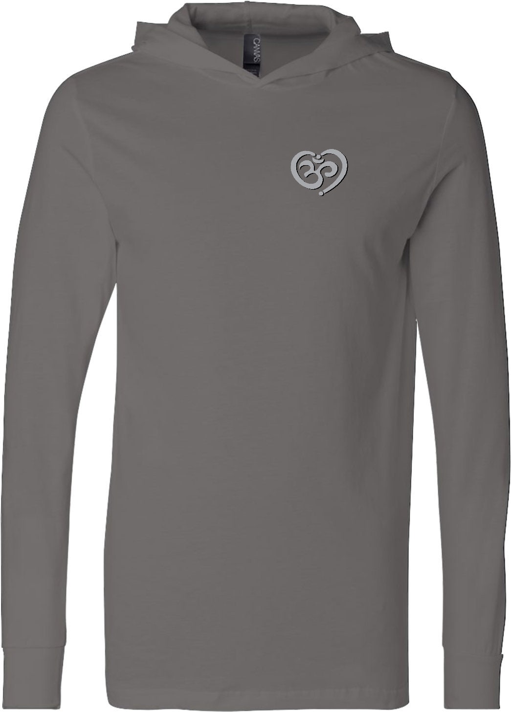 Om Herz Tasche Druck Yoga Leichte Hoodie T-Shirt - Heartpocket-3512 von YogaClothingForYou