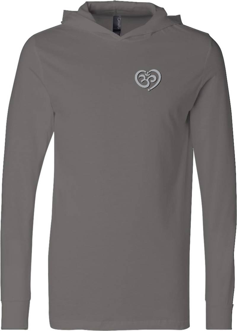 Om Herz Tasche Druck Yoga Leichte Hoodie T-Shirt - Heartpocket-3512 von YogaClothingForYou