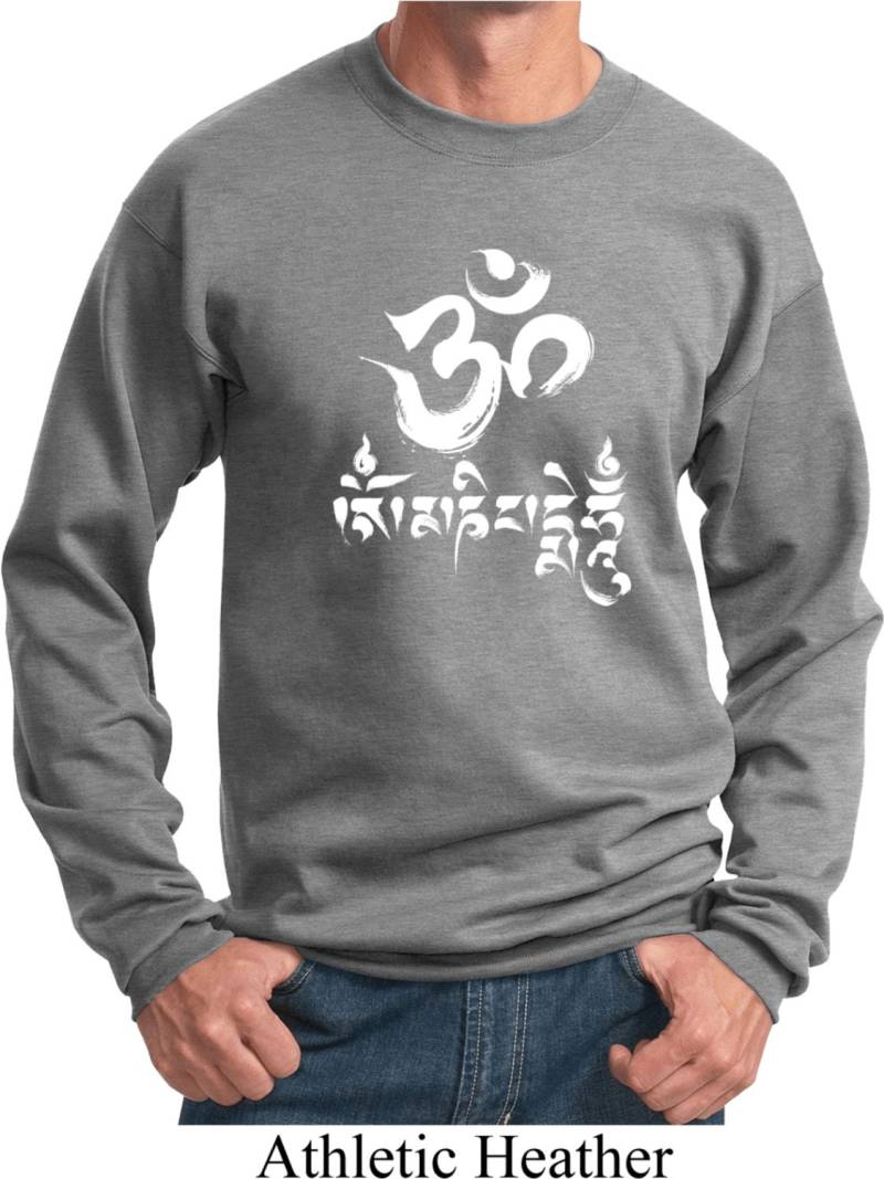 Om Mani Padme Hum Yoga Sweatshirt = Pc90-Mani von YogaClothingForYou
