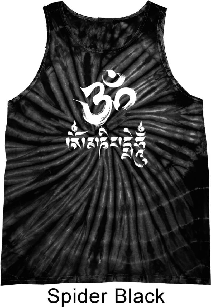 Om Mani Padme Hum Yoga Tie Dye Tank Top = 3500-Mani von YogaClothingForYou