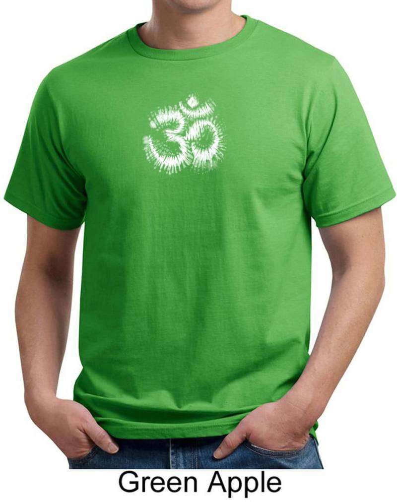 Om Tie Dye Yoga Bio T-Shirt = Pc50Org-Omtiedye von YogaClothingForYou