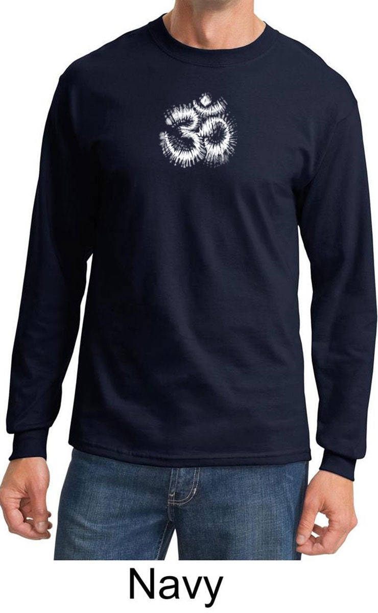Om Tie Dye Yoga Langarm-T-Shirt = Pc61Ls-Omtiedye von YogaClothingForYou