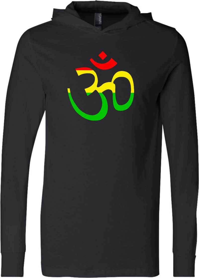 Rasta Aum Erwachsenen Yoga Hoodie T-Shirt - Rastaum-3512 von YogaClothingForYou