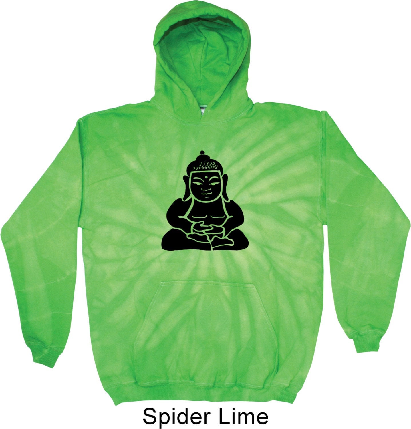 Schatten Buddha Yoga Tie Dye Hoodie - 8777-Shadbud von YogaClothingForYou