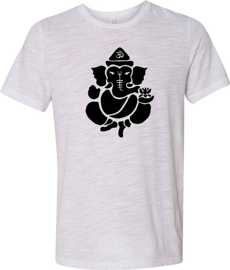 Schatten Ganesha Burnout Yoga T-Shirt = Shadowgan-3650 von YogaClothingForYou