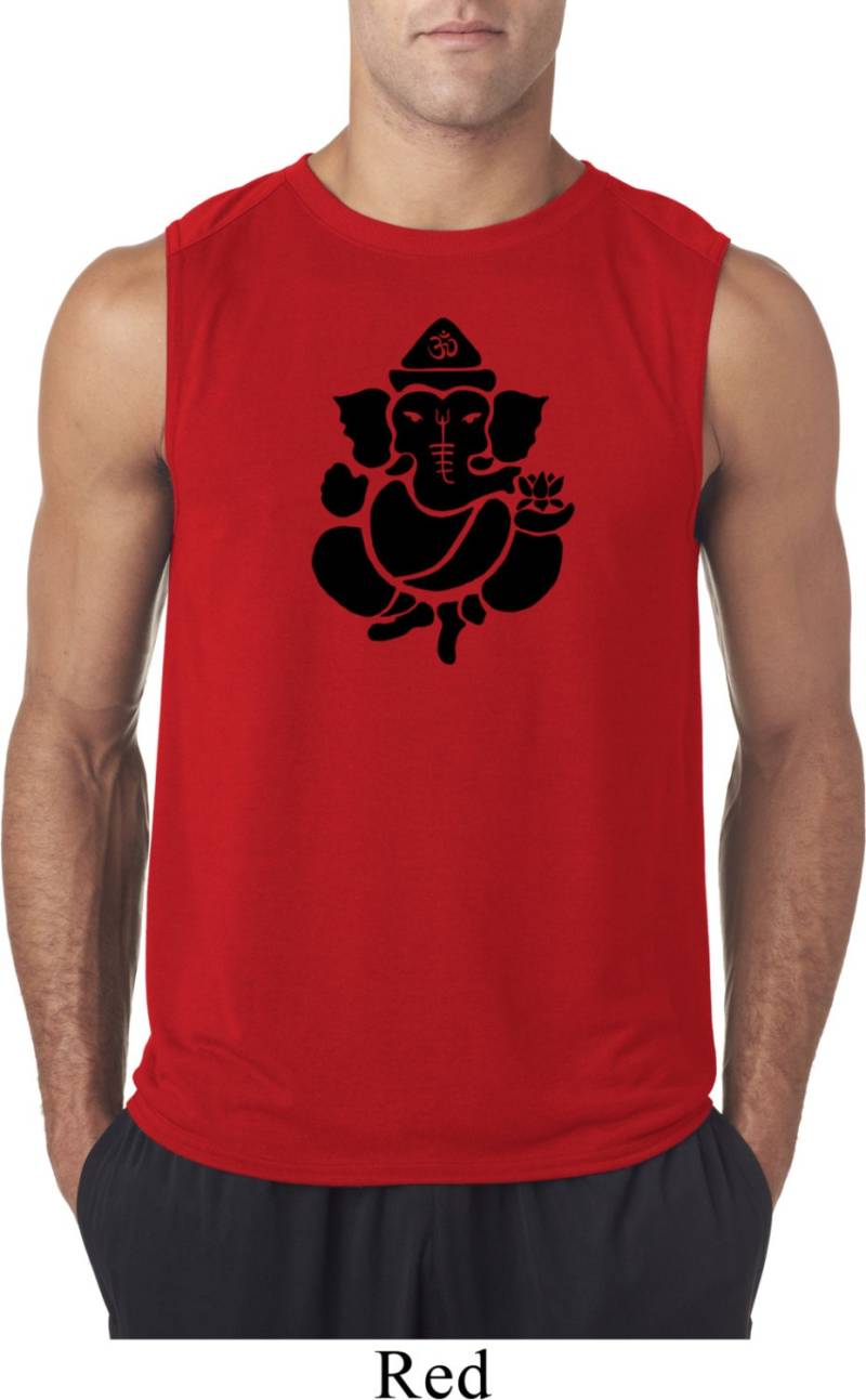 Schatten Ganesha Herren Yoga Ärmellose Feuchtigkeit Wicking T-Shirt = 42700-Shadow Schatten Ganesha Herren Yoga Ärmellose Feuchtigkeit Wicking T-Shirt = 42700-Shadow von YogaClothingForYou
