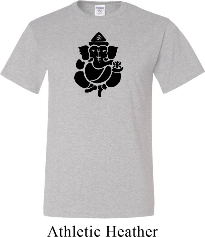 Schatten Ganesha Yoga Groß T-Shirt = Pc61T-Shadow von YogaClothingForYou