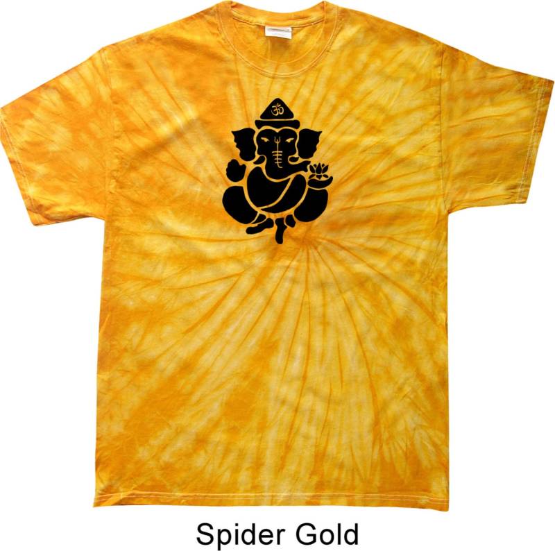 Schatten Ganesha Yoga Spinne Krawatte Farbstoff T-Shirt = 1000S-Shadow von YogaClothingForYou