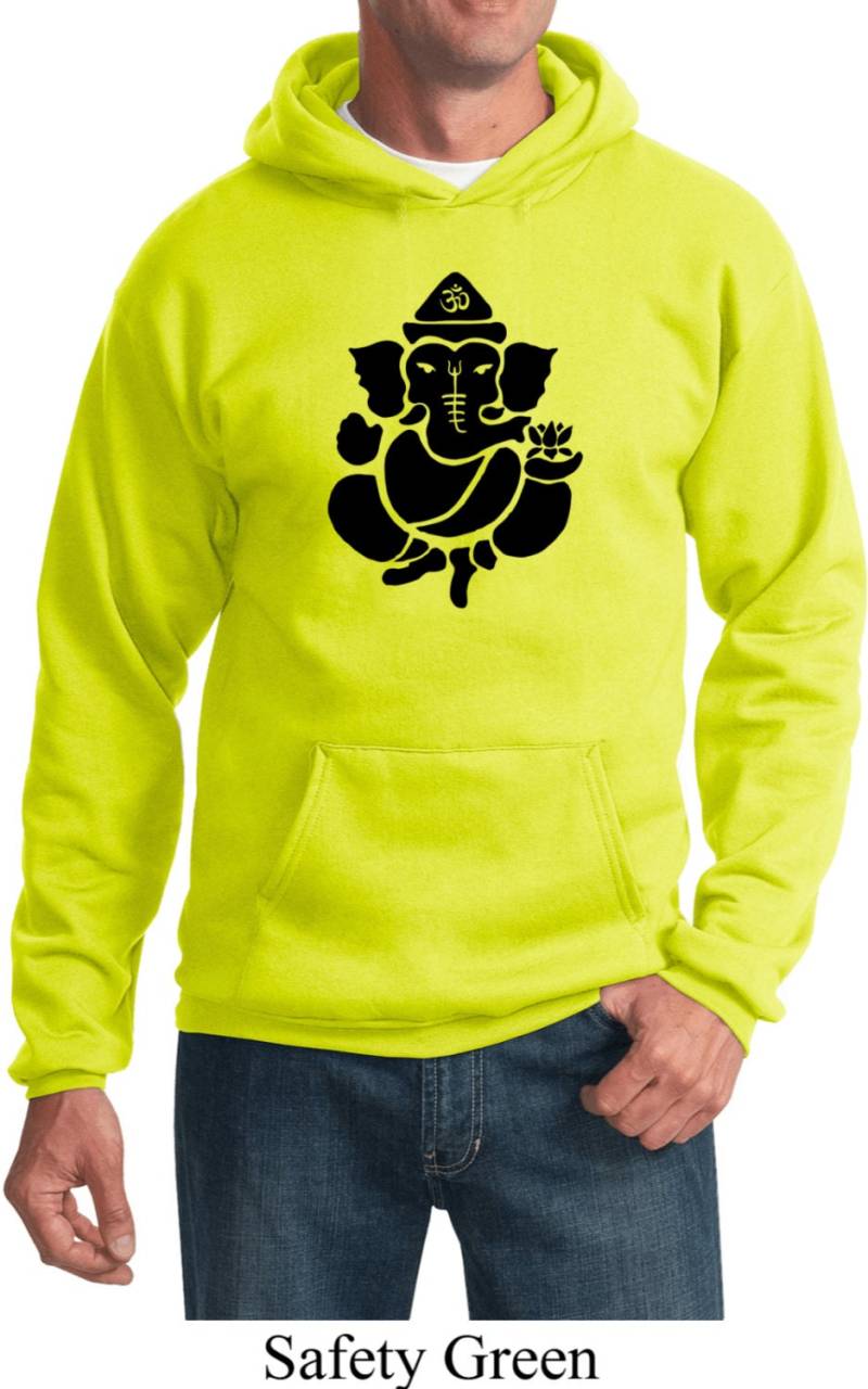 Shadow Ganesha Yoga Hoodie - Pc90H-Shadow von YogaClothingForYou