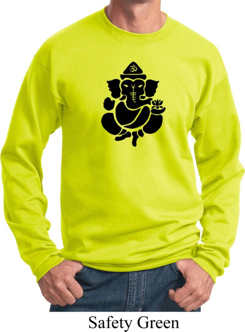 Shadow Ganesha Yoga Sweatshirt = Pc90-Shadow von YogaClothingForYou
