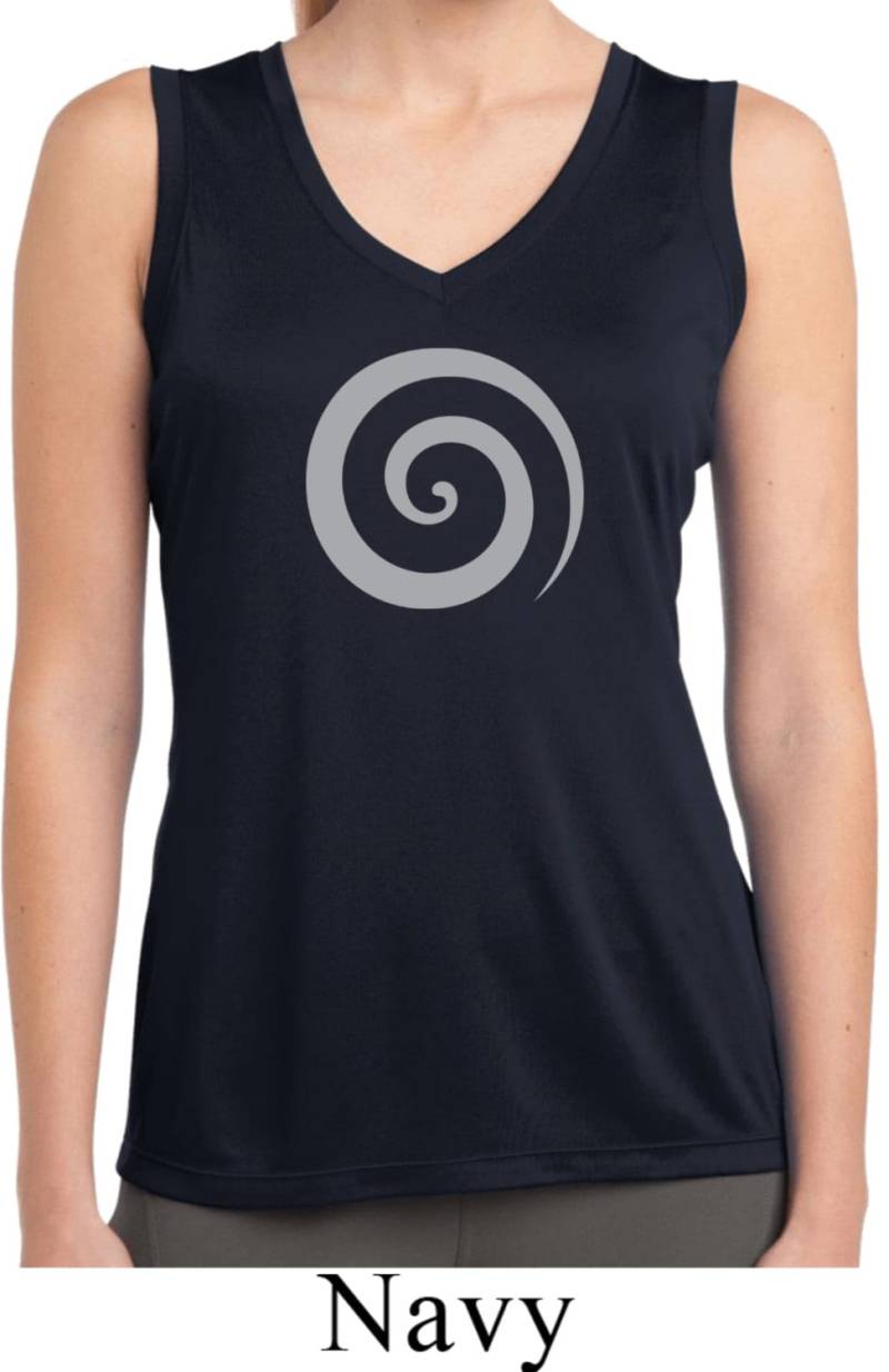 Vortex Damen Yoga Ärmellose Feuchtigkeit Wicking T-Shirt = Lst352-Vortex von YogaClothingForYou