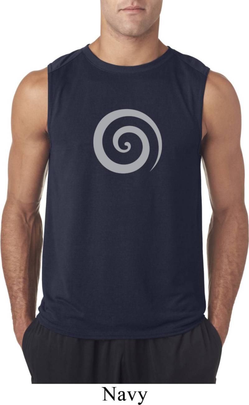 Vortex Herren Yoga Ärmellose Feuchtigkeit Wicking T-Shirt = 42700-Vortex von YogaClothingForYou