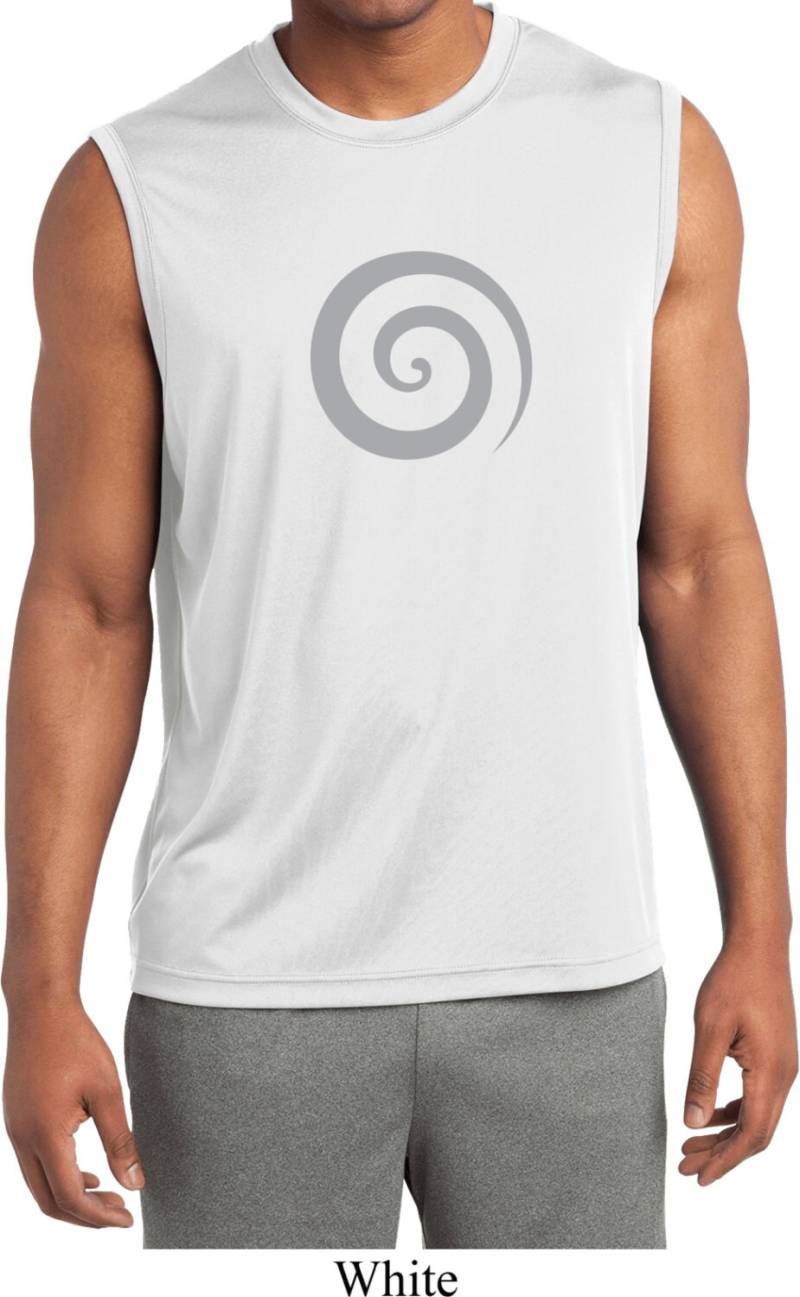 Vortex Herren Yoga Ärmellose Feuchtigkeit Wicking T-Shirt = St352-Vortex von YogaClothingForYou