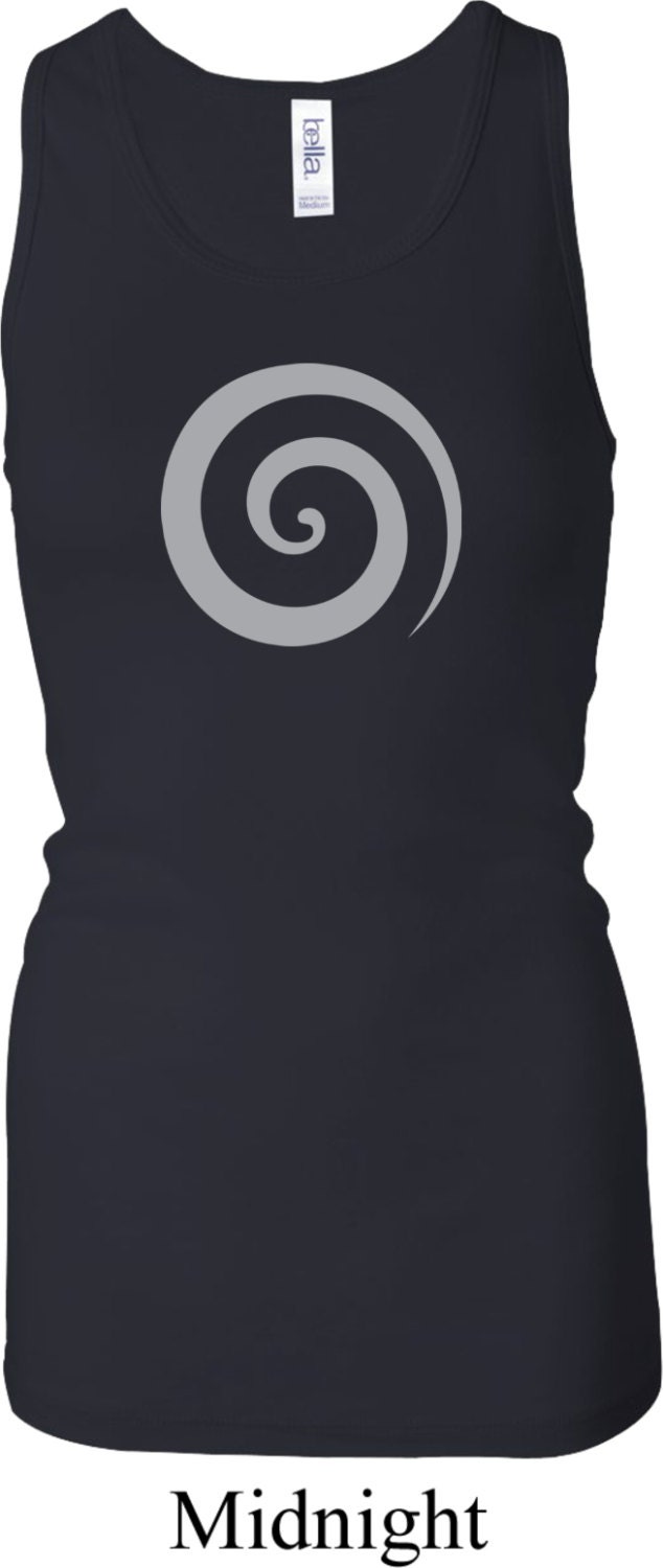 Vortex Ladies Yoga Längere Länge Racerback Tanktop = 8770-Vortex von YogaClothingForYou