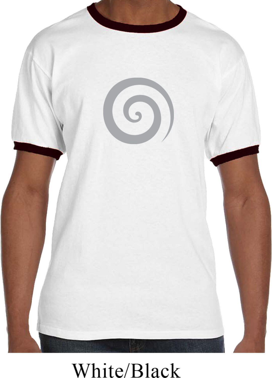Vortex Ringer Yoga T-Shirt = 923-Vortex von YogaClothingForYou