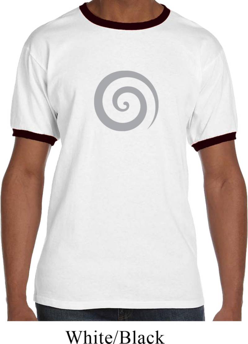 Vortex Ringer Yoga T-Shirt = 923-Vortex von YogaClothingForYou