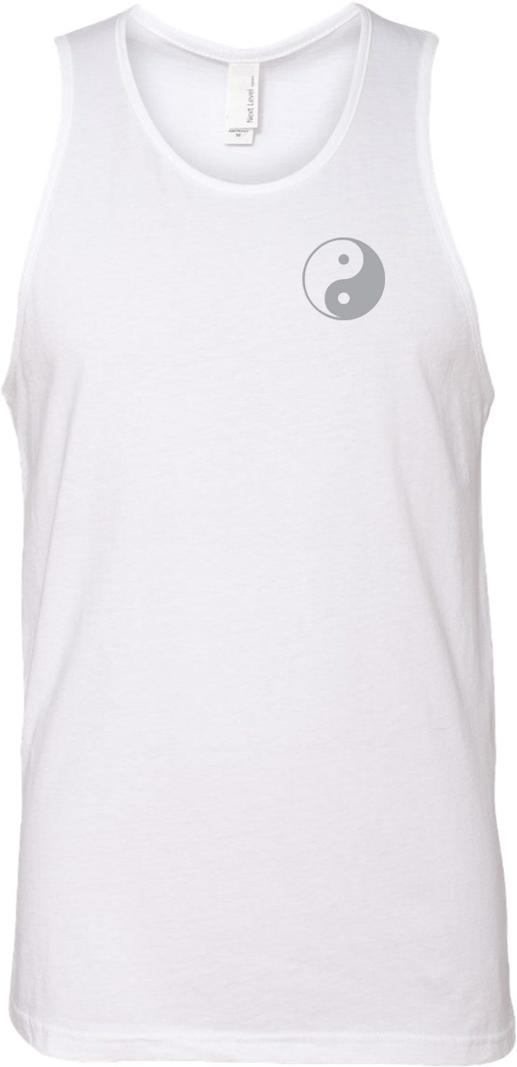 Yin Yang Pocket Print Herren Yoga Baumwolle Tank Top = Yinyang-Pp-3633 von YogaClothingForYou