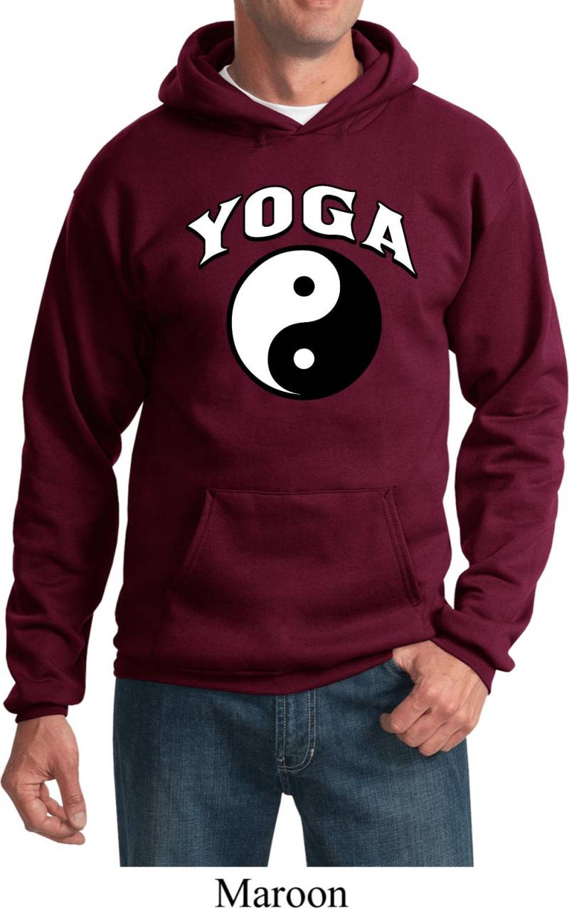 Yin Yang Yoga Bogen Erwachsene Unisex Hoodie - Pc90H-Bogen von YogaClothingForYou