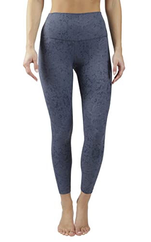 Yogalicious Hohe Taille, Kniebeugenfest, weich bedruckte Leggings für Damen, Celestial Navy Nude Tech Elastic Free, X-Groß von Yogalicious