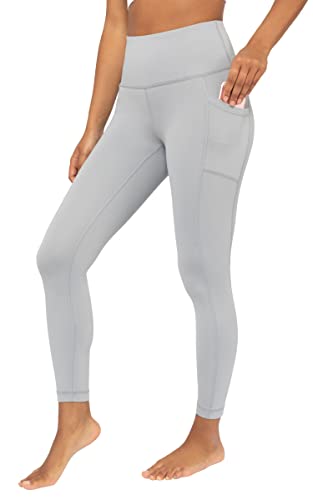 Yogalicious Hohe Taille, ultraweich, 7/8 knöchellange Leggings mit Taschen für Damen, Sleet Lux, 1X von Yogalicious