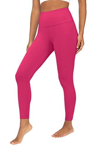 Yogalicious Knöchel-Leggings mit hoher Taille für Damen, Raspberry Sorbet Lux 63.5 cm, M von Yogalicious