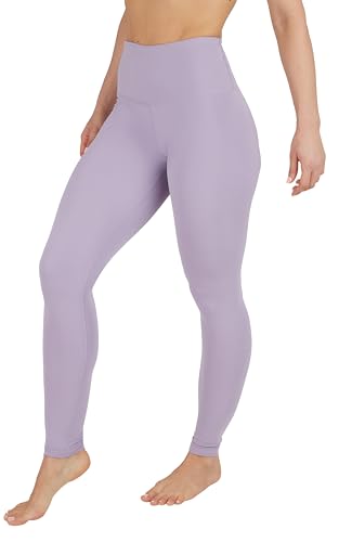 Yogalicious Leggings mit hoher Taille für Frauen - Butterweiche Yogahose mit zweiter Haut, Lavendelgrau Nude Tech 71,1 cm, M von Yogalicious