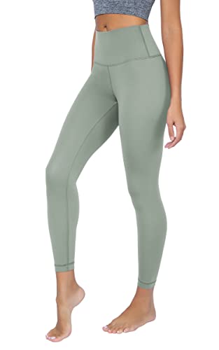 Yogalicious Lux High Waist Elastic Free Ankle Leggings, Grün (Deep Lichen Green), 2X von Yogalicious