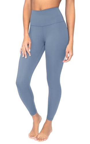 Yogalicious Lux Leggings mit hoher Taille, elastisch, ohne Knöchel, Faded Denim, M von Yogalicious