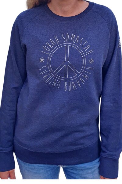 YOGICOMPANY - Damen - Yoga Sweatshirt "Lokah Samastah Sukhino Bhavantu" von YogiCompany