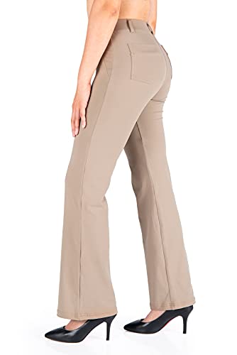 Yogipace, Gürtelschlaufen, Damen-Yogahose, Petite/Regular/Tall Bootcut von Yogipace