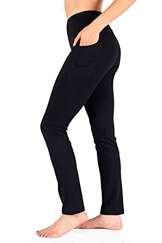 Yogipace, Seitentaschen, 68,6 cm/73,7 cm/78,7 cm/83,8 cm/88,9 cm/94 cm, Damen-Yogahose, gerades Bein, schmale Passform, Workout-Hose von Yogipace