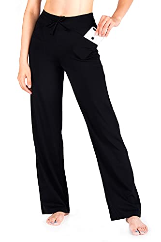 Yogipace Damen Petite/Regular/Tall Straight Leg Loose Fit Yoga Pants Sweatpants mit Taschen von Yogipace