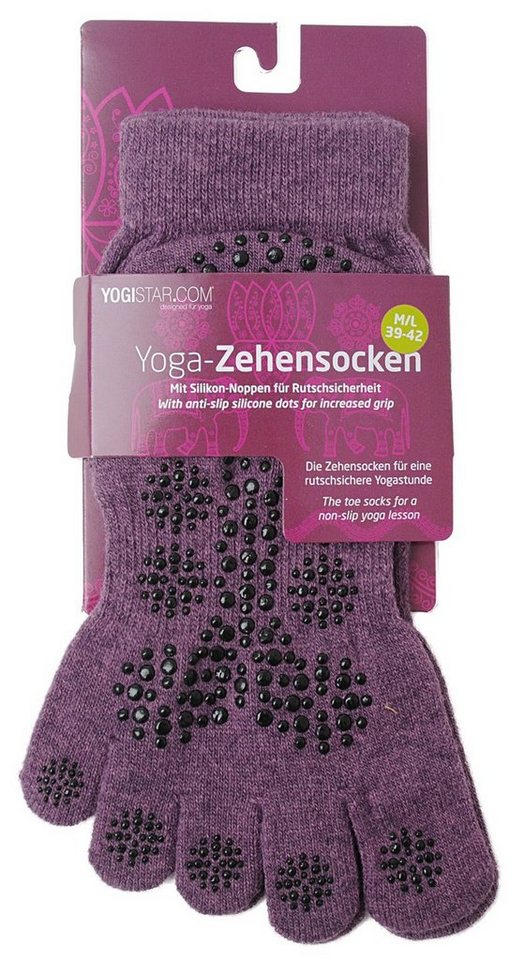 Yogistar Freizeitsocken Yoga Zehensocken Zen (Standard, 1-Paar) von Yogistar