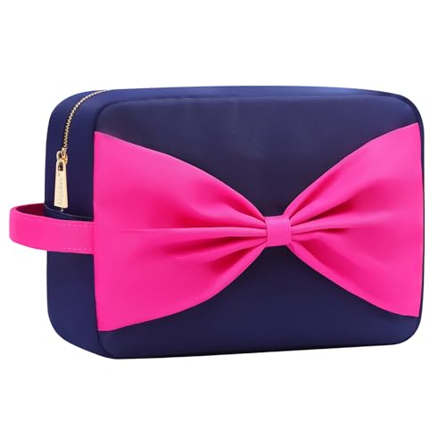 YogoRun Make-up-Tasche Reise Kosmetiktasche Make-up-Tasche Kosmetiktasche für Damen/Herren, Marineblau, XL, Preppy von YogoRun