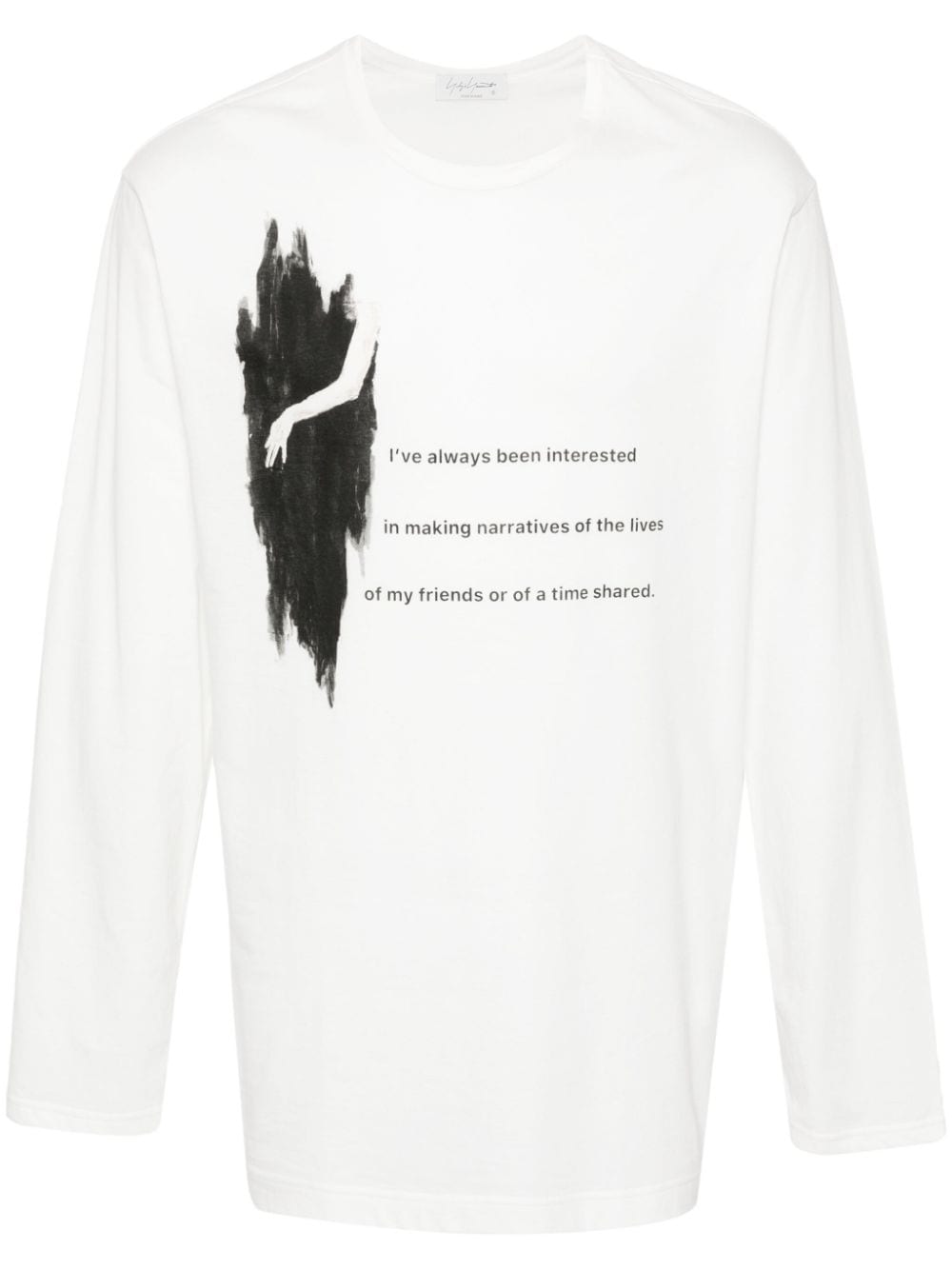 Yohji Yamamoto 30/1 graphic-print T-shirt - Weiß von Yohji Yamamoto