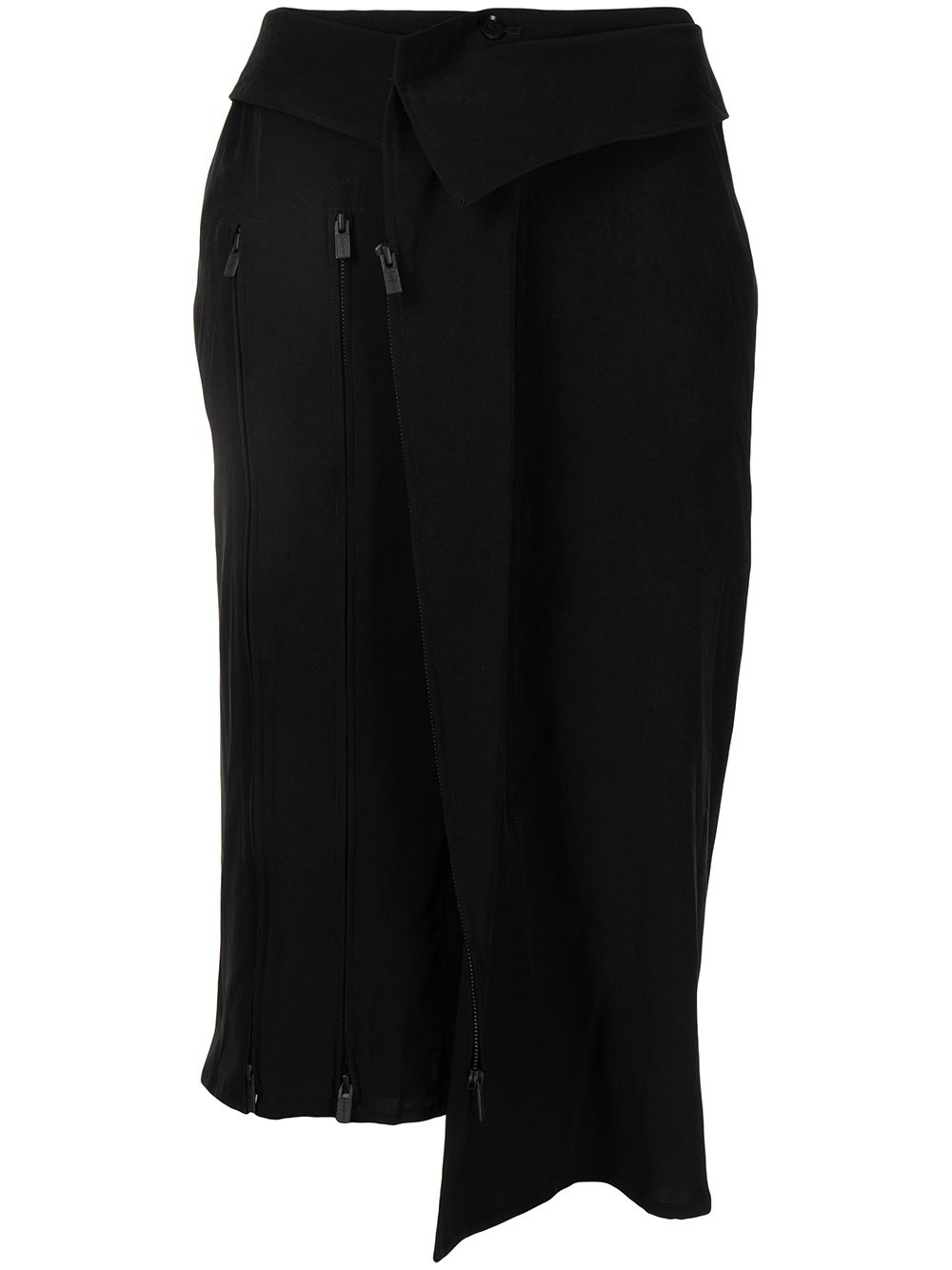 Yohji Yamamoto Asymmetrischer Rock - Schwarz von Yohji Yamamoto