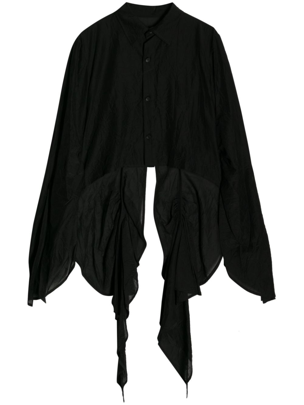 Yohji Yamamoto Asymmetrisches Hemd - Schwarz von Yohji Yamamoto