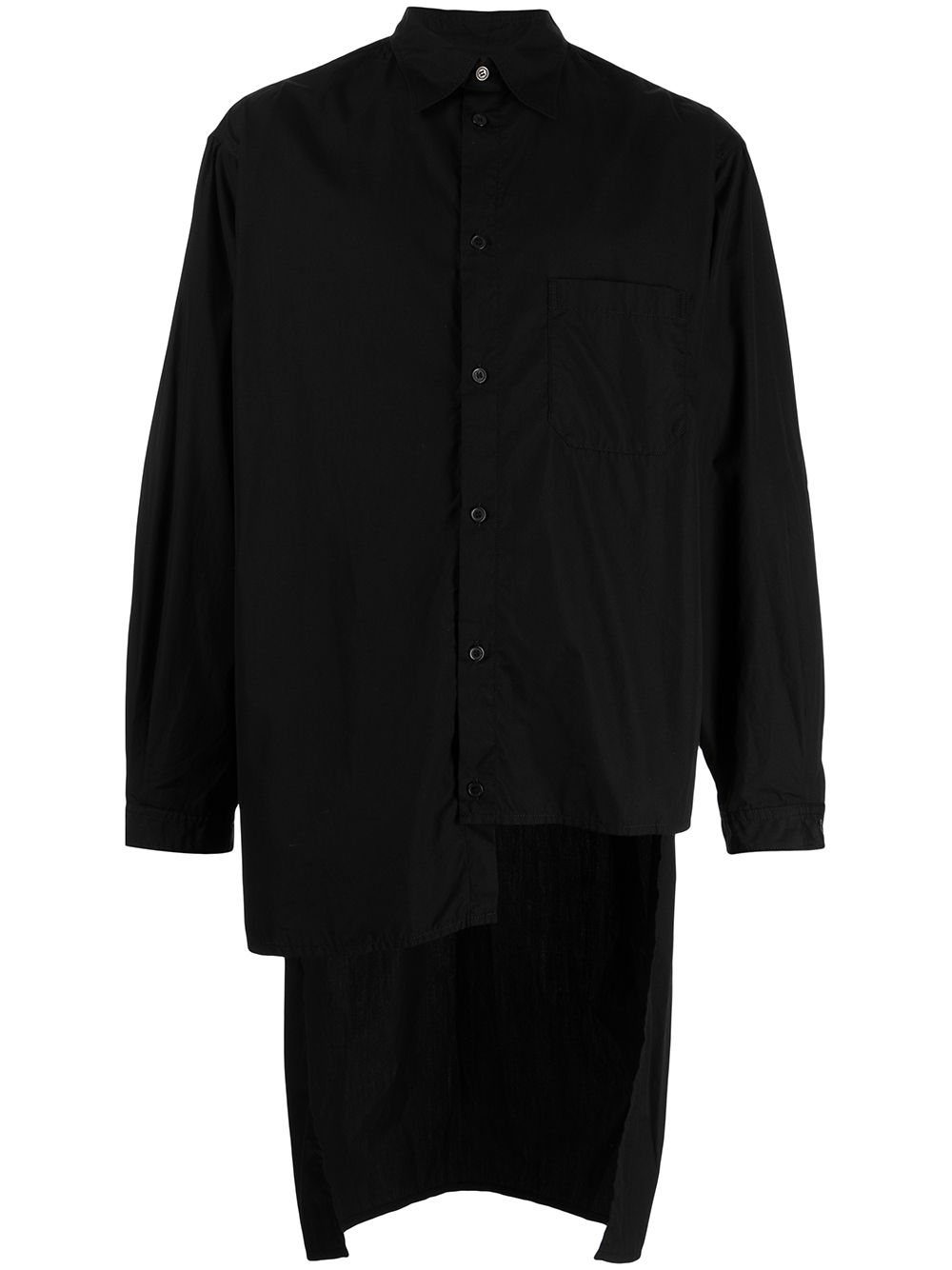 Yohji Yamamoto Asymmetrisches Hemd - Schwarz von Yohji Yamamoto