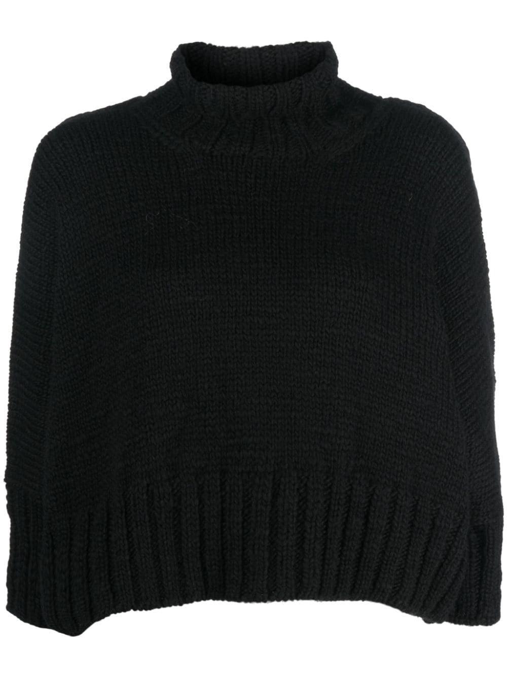 Yohji Yamamoto Gestrickter Rollkragenpullover - Schwarz von Yohji Yamamoto