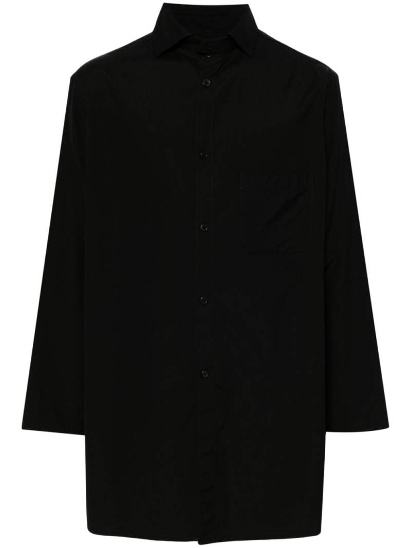 Yohji Yamamoto Popeline-Hemd - Schwarz von Yohji Yamamoto