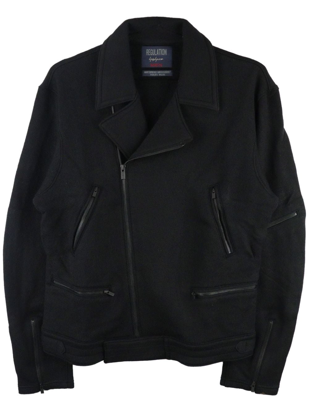 Yohji Yamamoto Bikerjacke mit Reißverschluss - Schwarz von Yohji Yamamoto