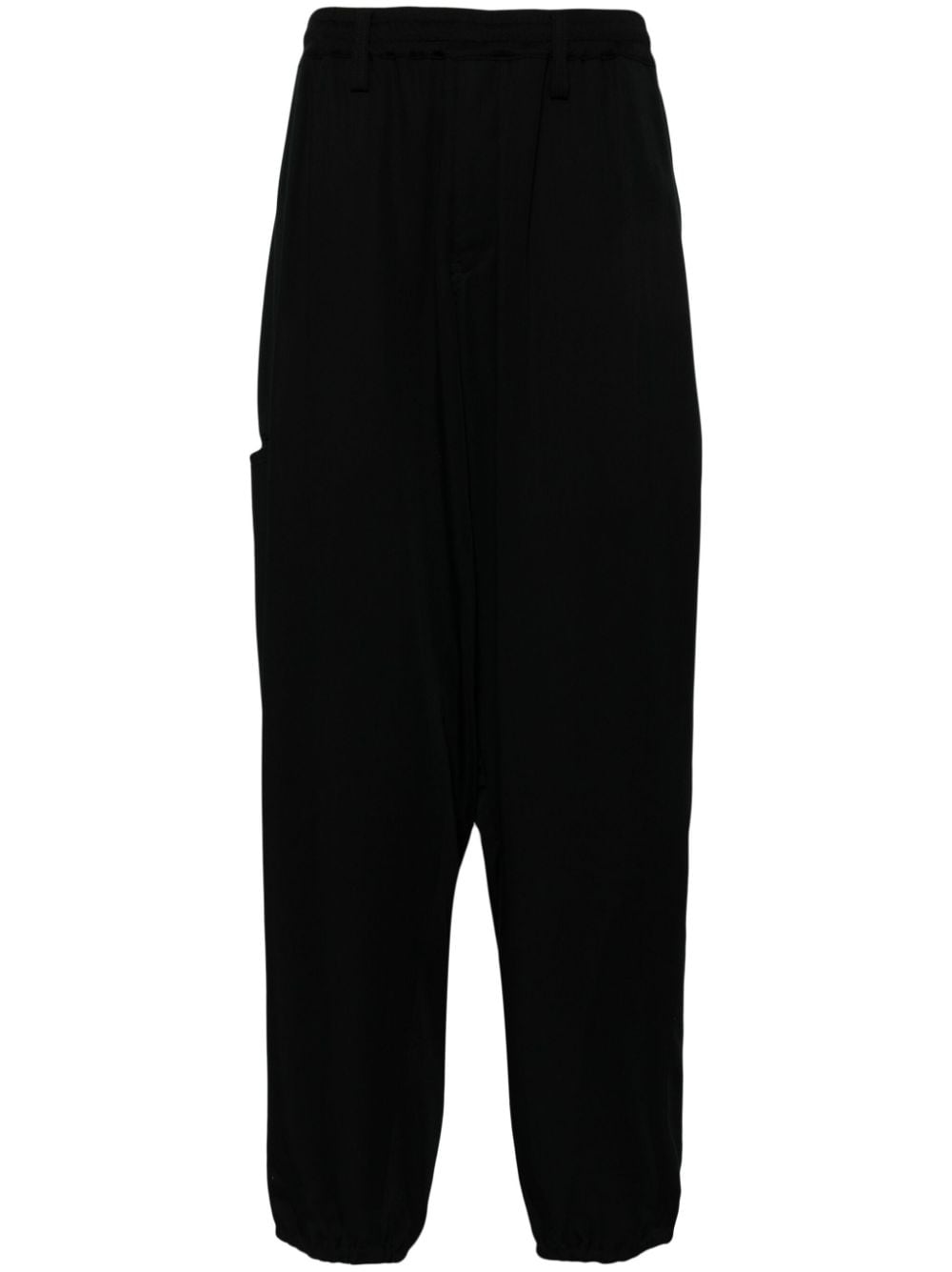 Yohji Yamamoto Tapered-Hose mit hohem Bund - Schwarz von Yohji Yamamoto