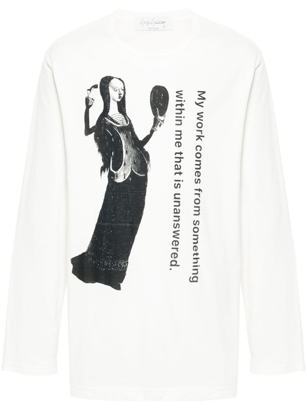 Yohji Yamamoto T-Shirt mit grafischem Print - Weiß von Yohji Yamamoto