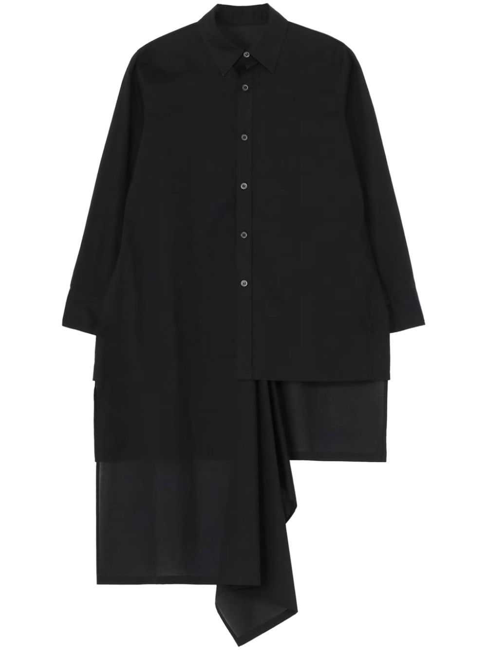 Yohji Yamamoto Hemd im Layering-Look - Schwarz von Yohji Yamamoto