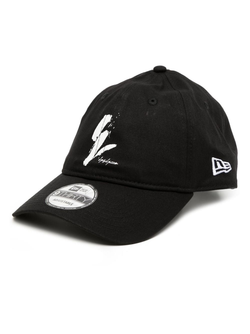 Yohji Yamamoto Baseballkappe mit Logo-Print - Schwarz von Yohji Yamamoto