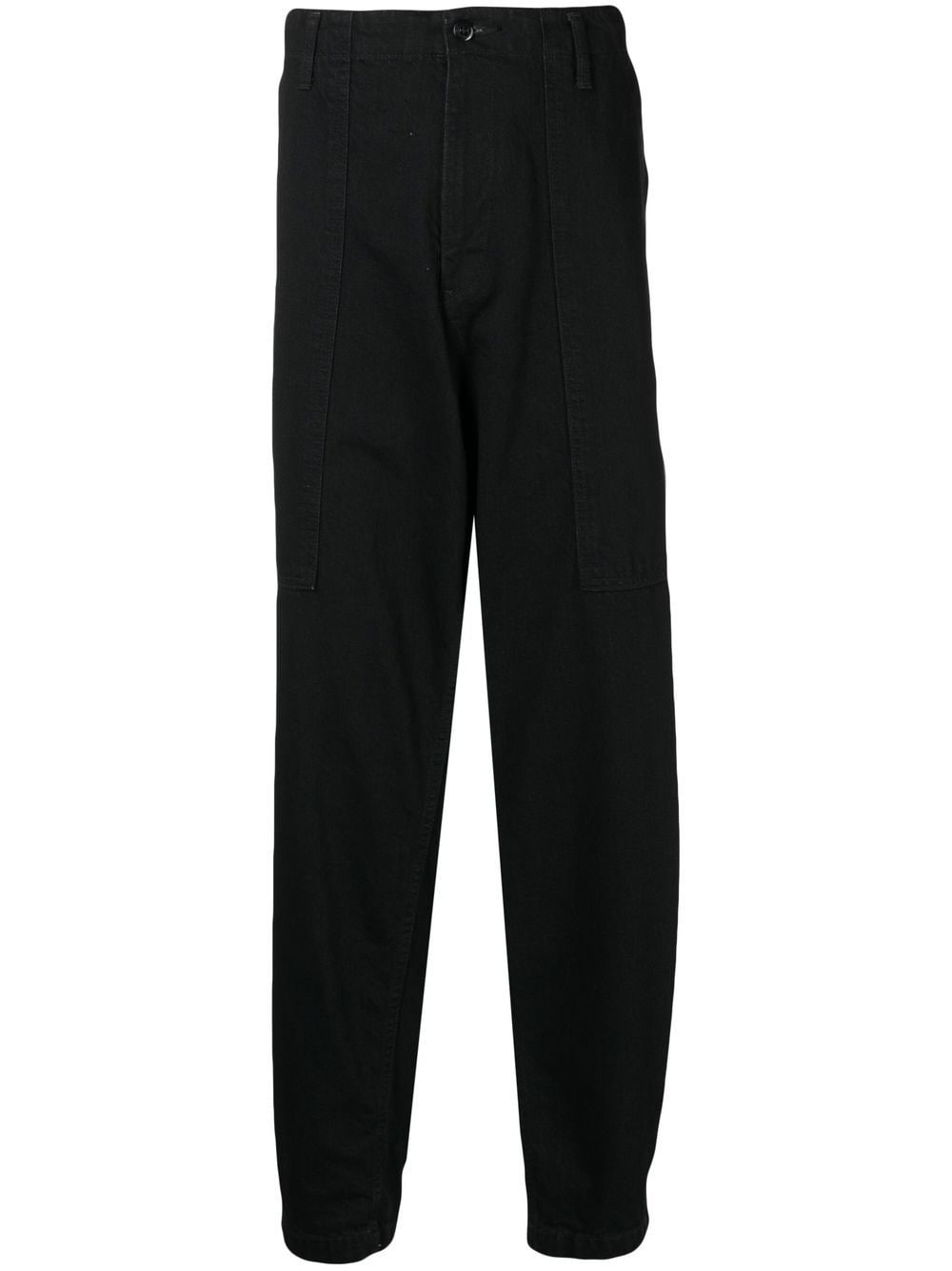 Yohji Yamamoto Halbhohe Wide-Leg-Hose - Schwarz von Yohji Yamamoto